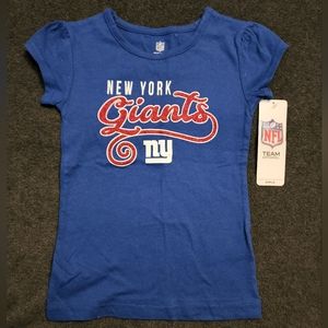 NFL Girl NY Giants glitter top size 3T NEW